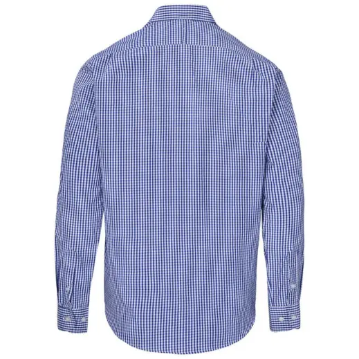 Mens Long Ashford Shirt Blue Back
